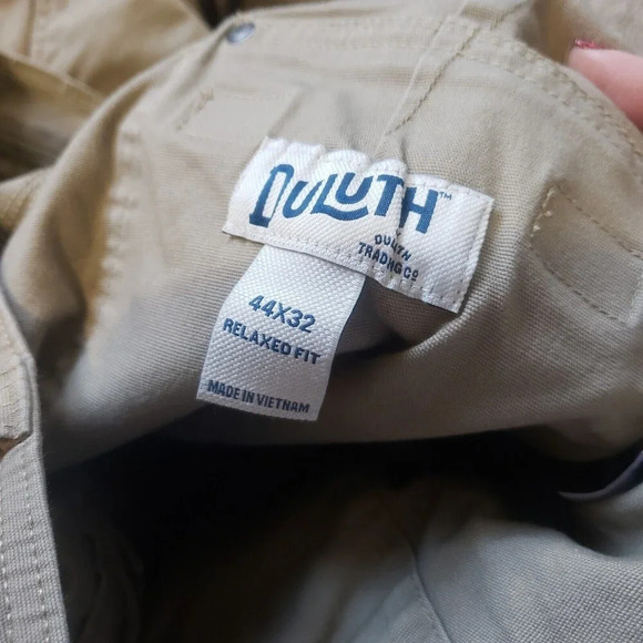 Duluth Trading Co Flex Fire Hose 5-pocket Mens Pants TAN 48x32 READ Relaxed Fit - Picture 7 of 11